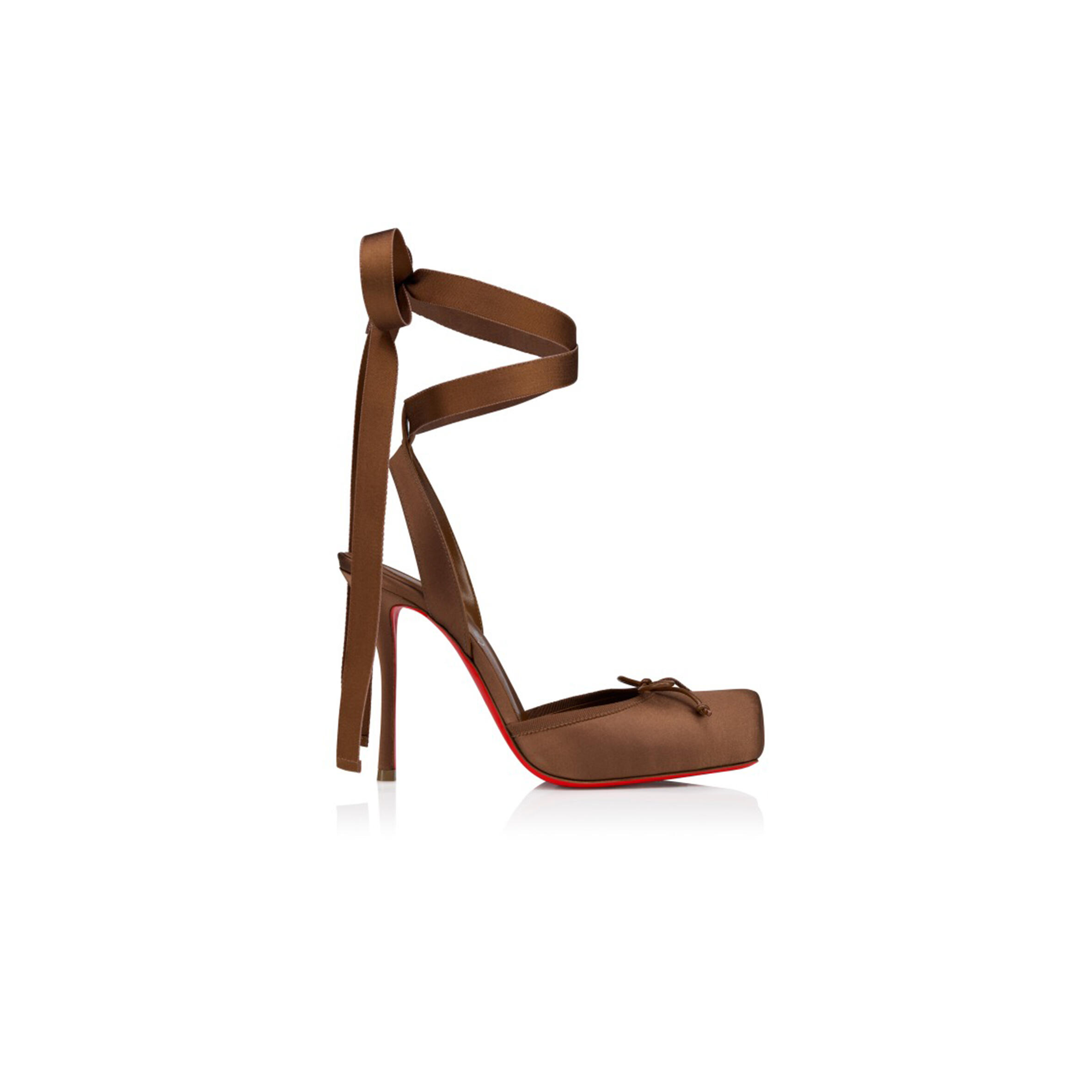 CHRISTIAN LOUBOUTIN CASSIA LACE UP100 MM STRAPPY PUMPS 1250498N248  259usd
